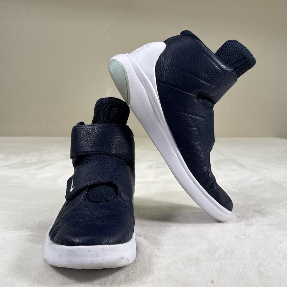 Nike Marxman Mid Leather Basketball Trainers 832764-400 Blue UK9/US10/EU44 Chrty